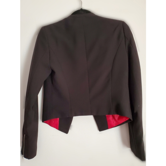 Black Blazer, red lining, Size S - Picture 4 of 10